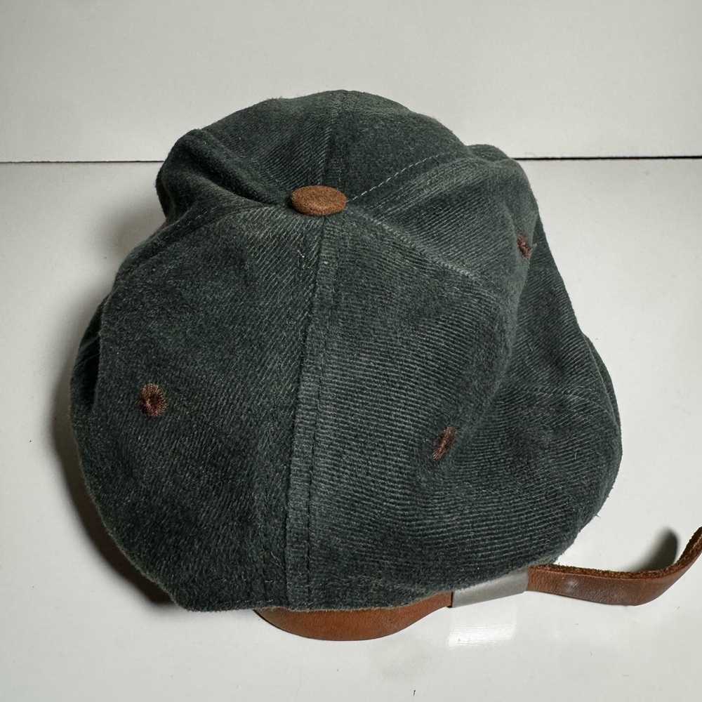 VINTAGE Wilson Forest Green and Chestnut Brown Embroidered Logo One Size Cap - Picture 4 of 6